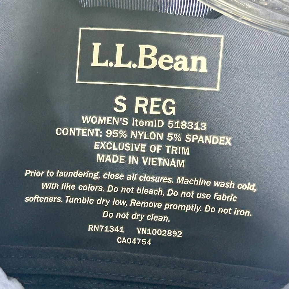 LL Bean Womens Small Regular Blue Utility Field Jacket 518313 Nylon Spandex - Picture 2 of 8